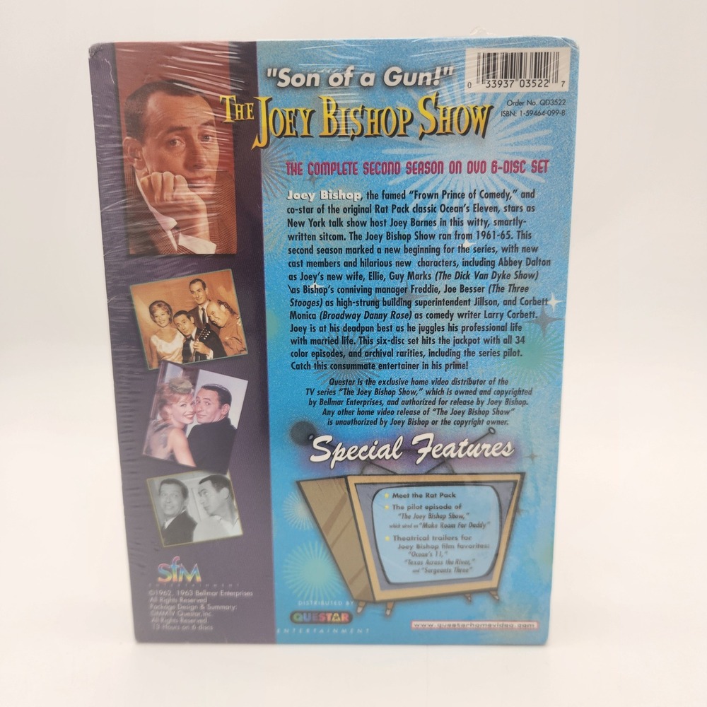 The Joey Bishop Show Complete Second Season DVD 6-Disc Set Questar New Sealed - Picture 3 of 4